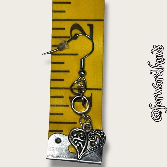 Bundle Sale 3 for $15 | Mismatched Charm Earrings – Angel Wing & Heart - Picture 6 of 9